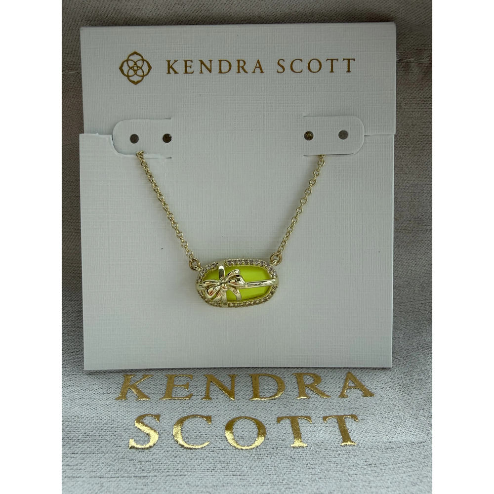 Kendra Scott Yellow Pendant Necklace